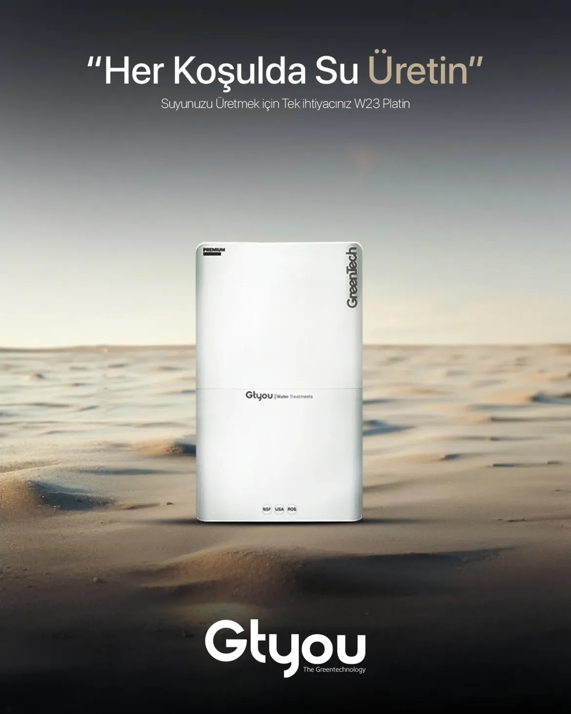 Gtyou W23 Platin su arıtma cihazı
